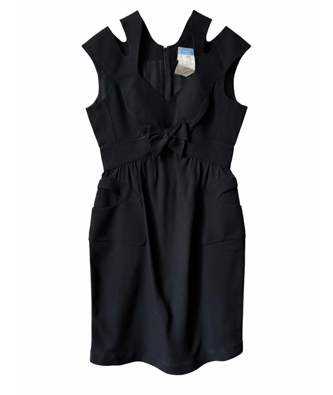 MUGLER Черное коктейльное платье, фото 1