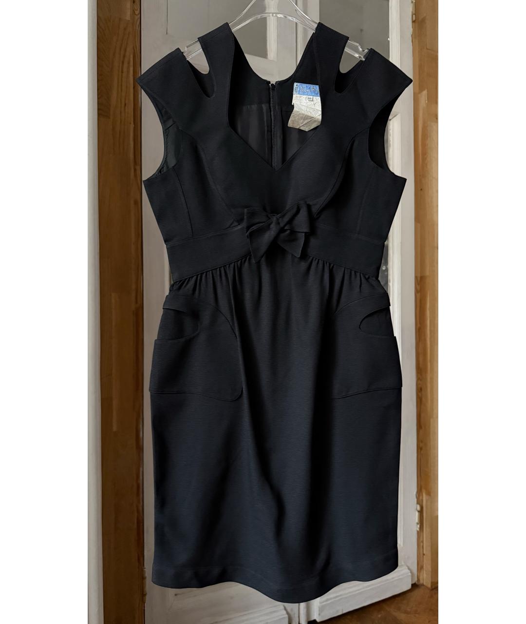 MUGLER Черное коктейльное платье, фото 6