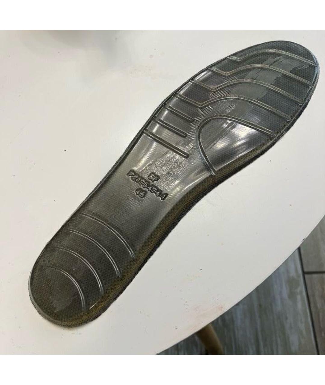 BALENCIAGA Черные низкие кроссовки / кеды из искусственной кожи, фото 8