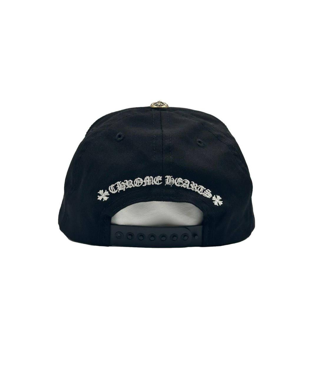 CHROME HEARTS Черная хлопковая кепка/бейсболка, фото 3