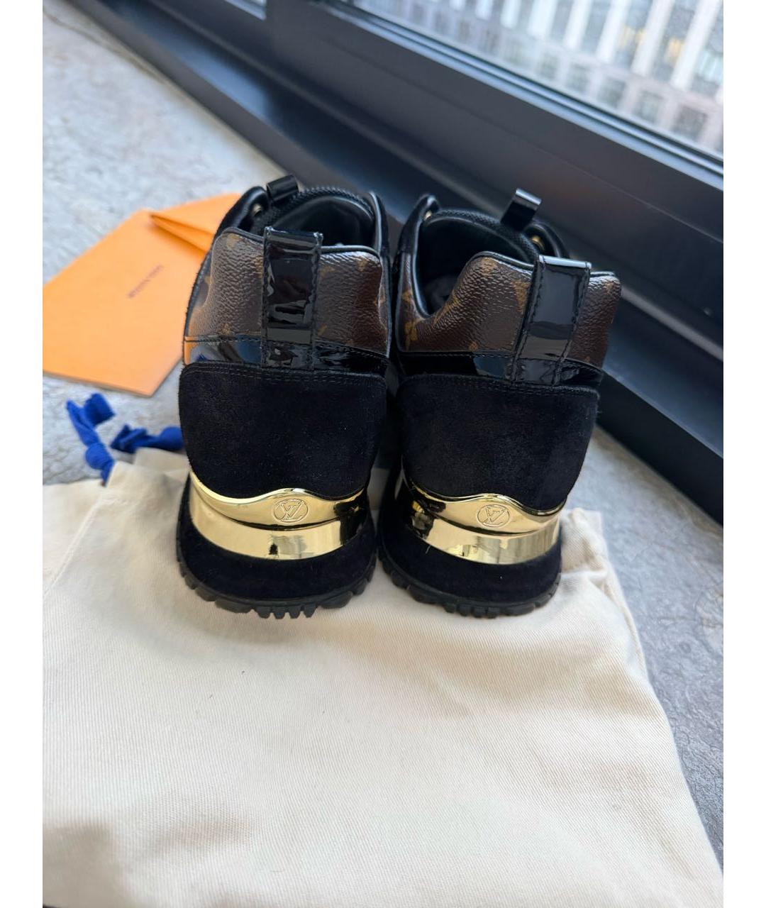 LOUIS VUITTON Черные текстильные кроссовки, фото 4