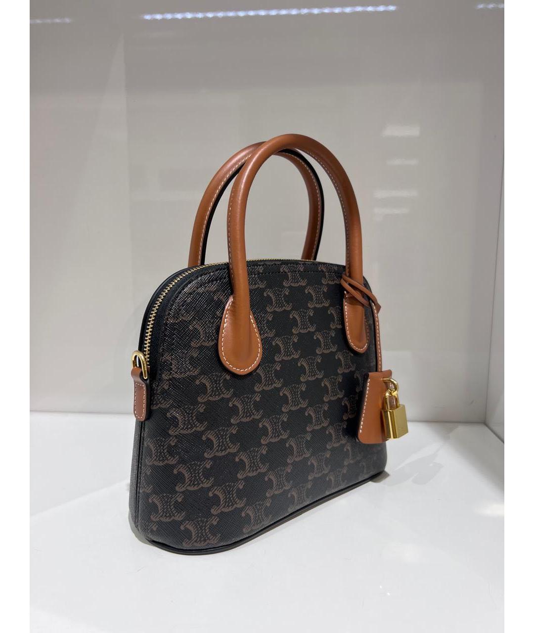 CELINE Мульти кожаная сумка с короткими ручками, фото 3