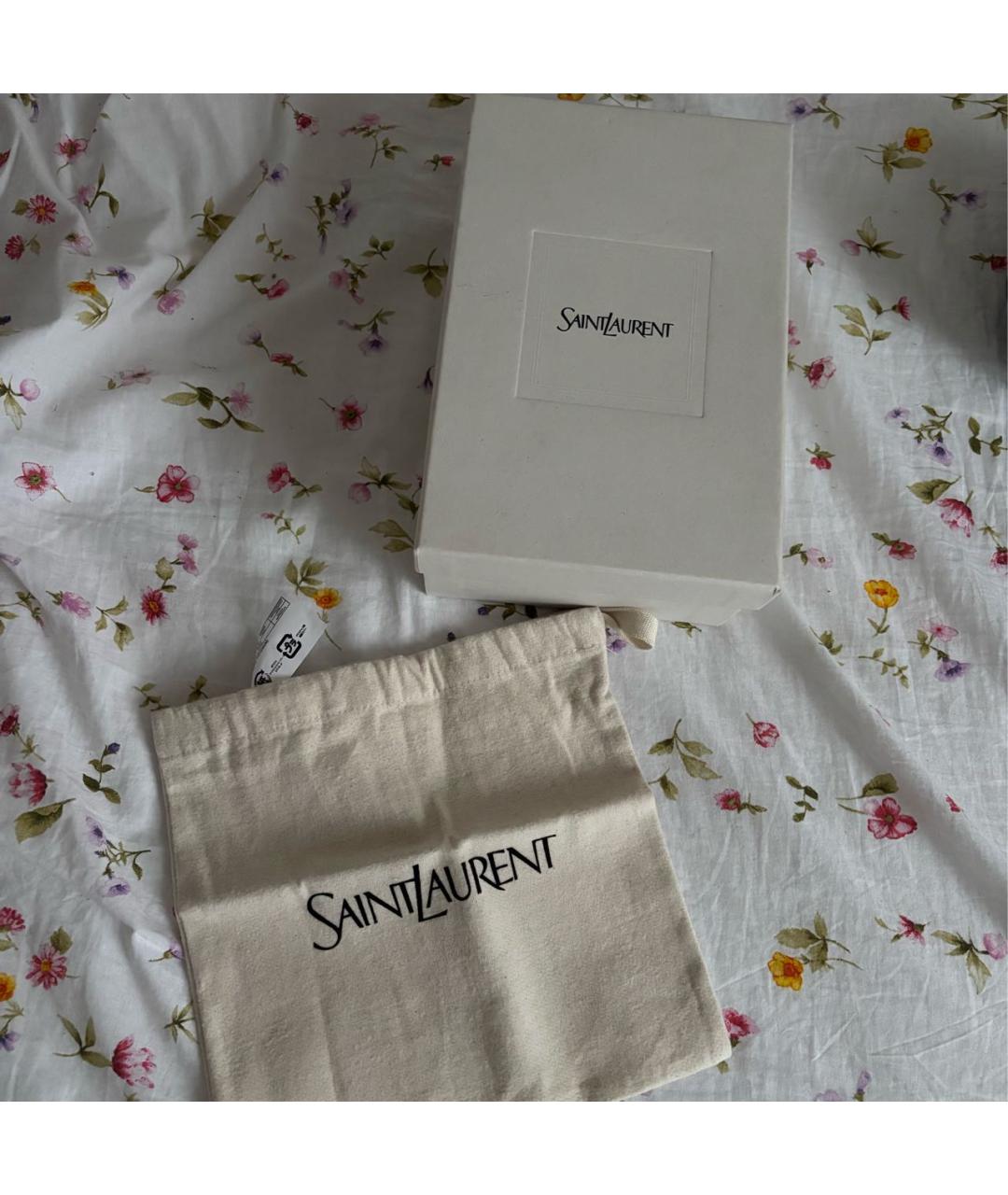 SAINT LAURENT Черная кожаная сумка через плечо, фото 6