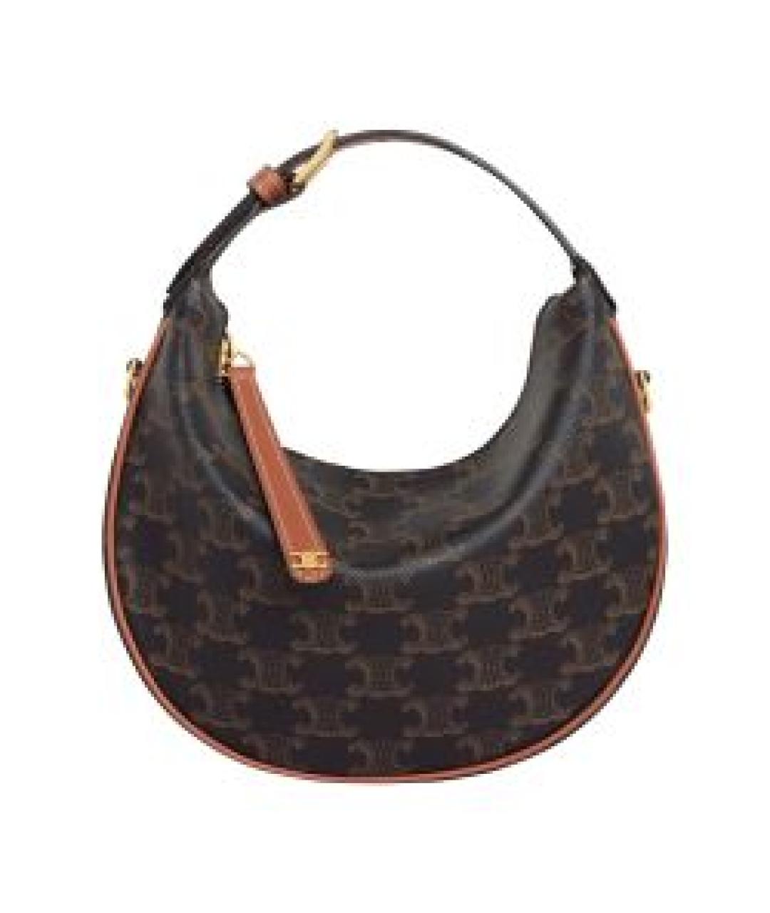 CELINE Черная кожаная сумка через плечо, фото 1