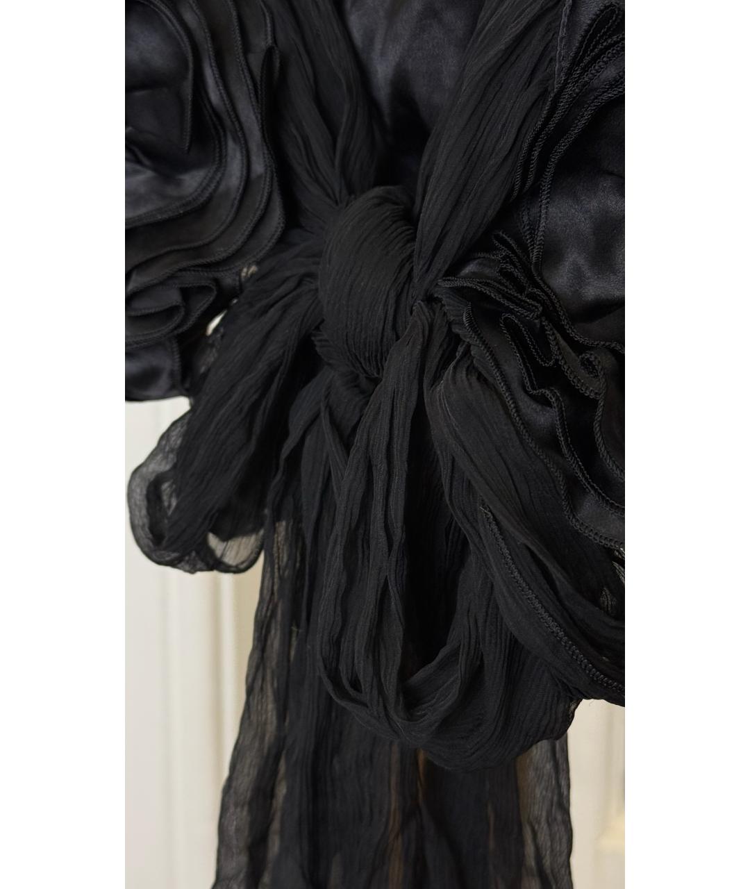 LANVIN Черная шелковая футболка, фото 4