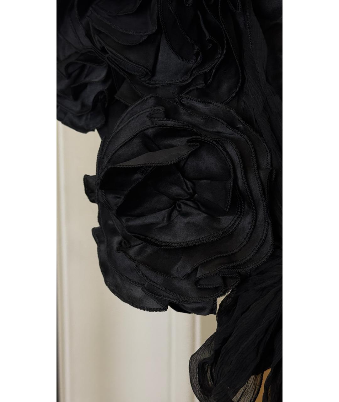 LANVIN Черная шелковая футболка, фото 5