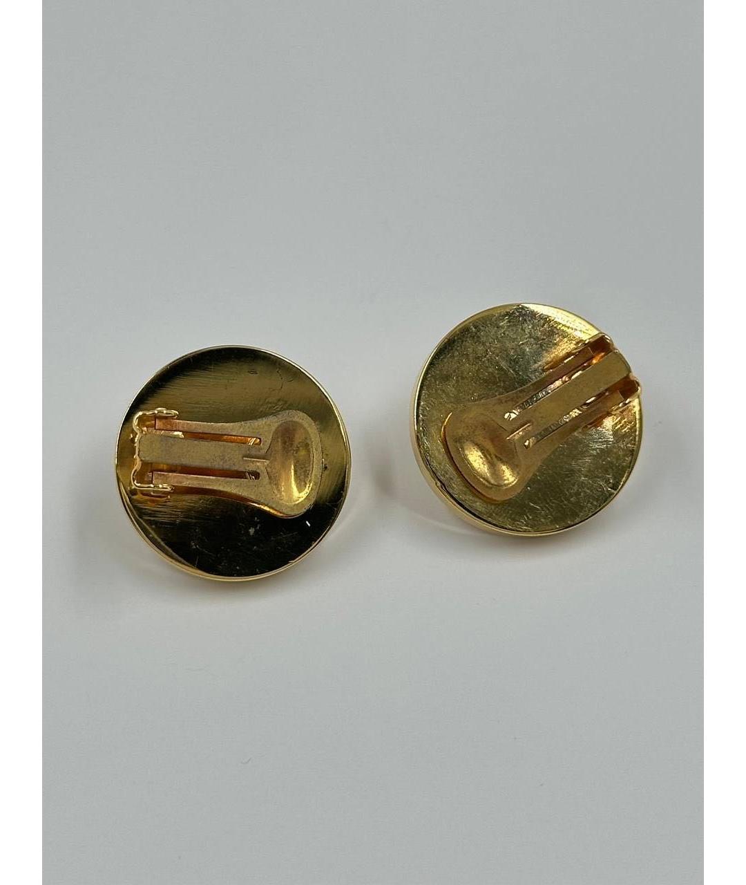 CELINE Золотые позолоченные клипсы, фото 2