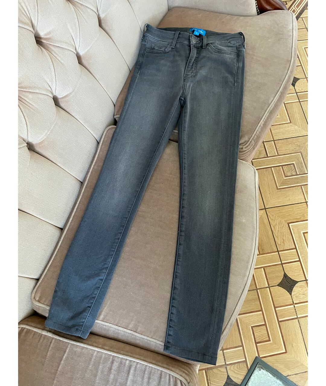 MIH JEANS Антрацитовые джинсы слим, фото 5