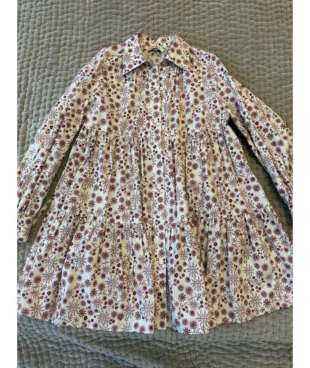 SANDRO Красное хлопковое повседневное платье, фото 3