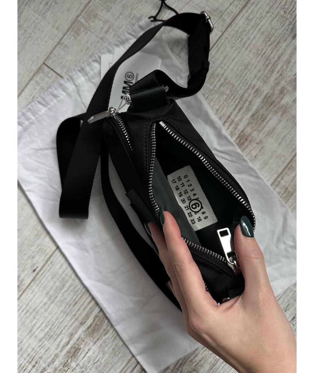 MM6 MAISON MARGIELA Черная сумка через плечо, фото 4