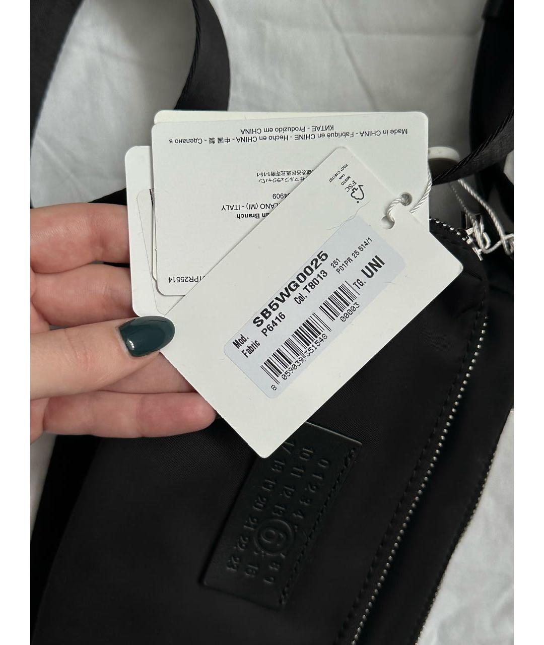 MM6 MAISON MARGIELA Черная сумка через плечо, фото 5