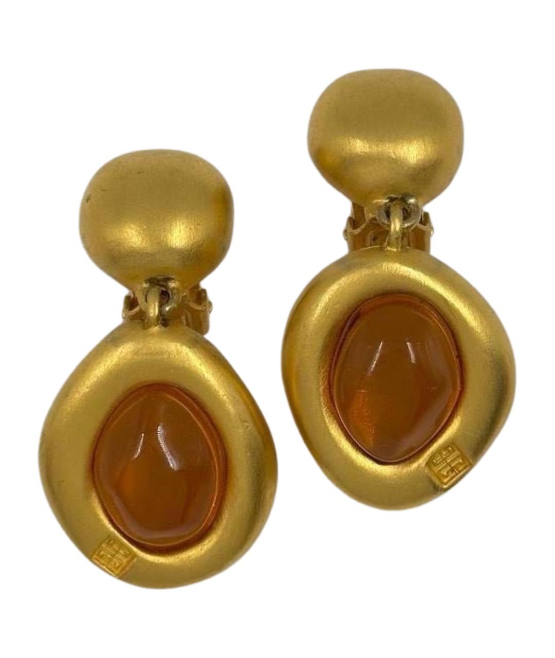 GIVENCHY Золотые позолоченные клипсы, фото 1