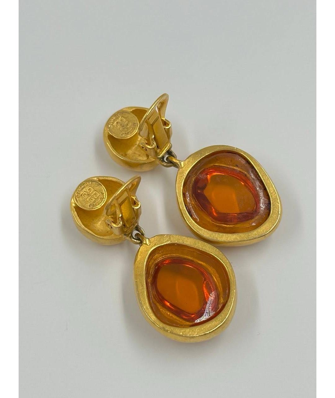 GIVENCHY Золотые позолоченные клипсы, фото 3