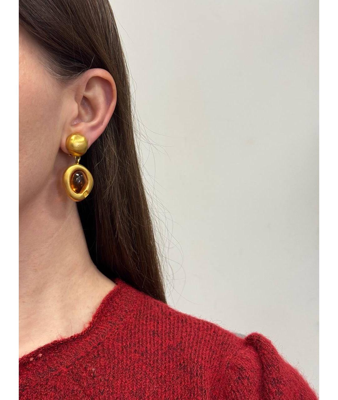 GIVENCHY Золотые позолоченные клипсы, фото 7