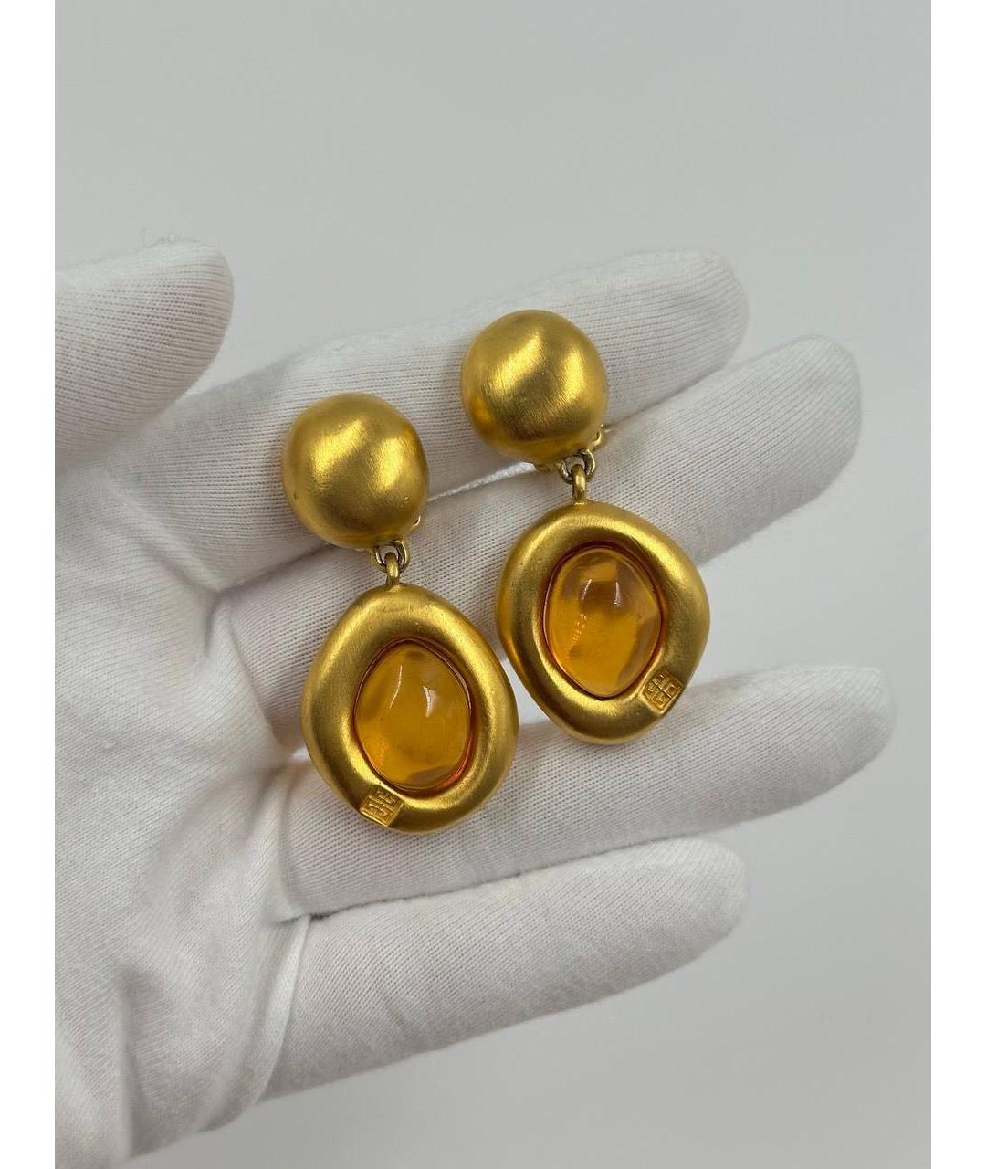 GIVENCHY Золотые позолоченные клипсы, фото 4