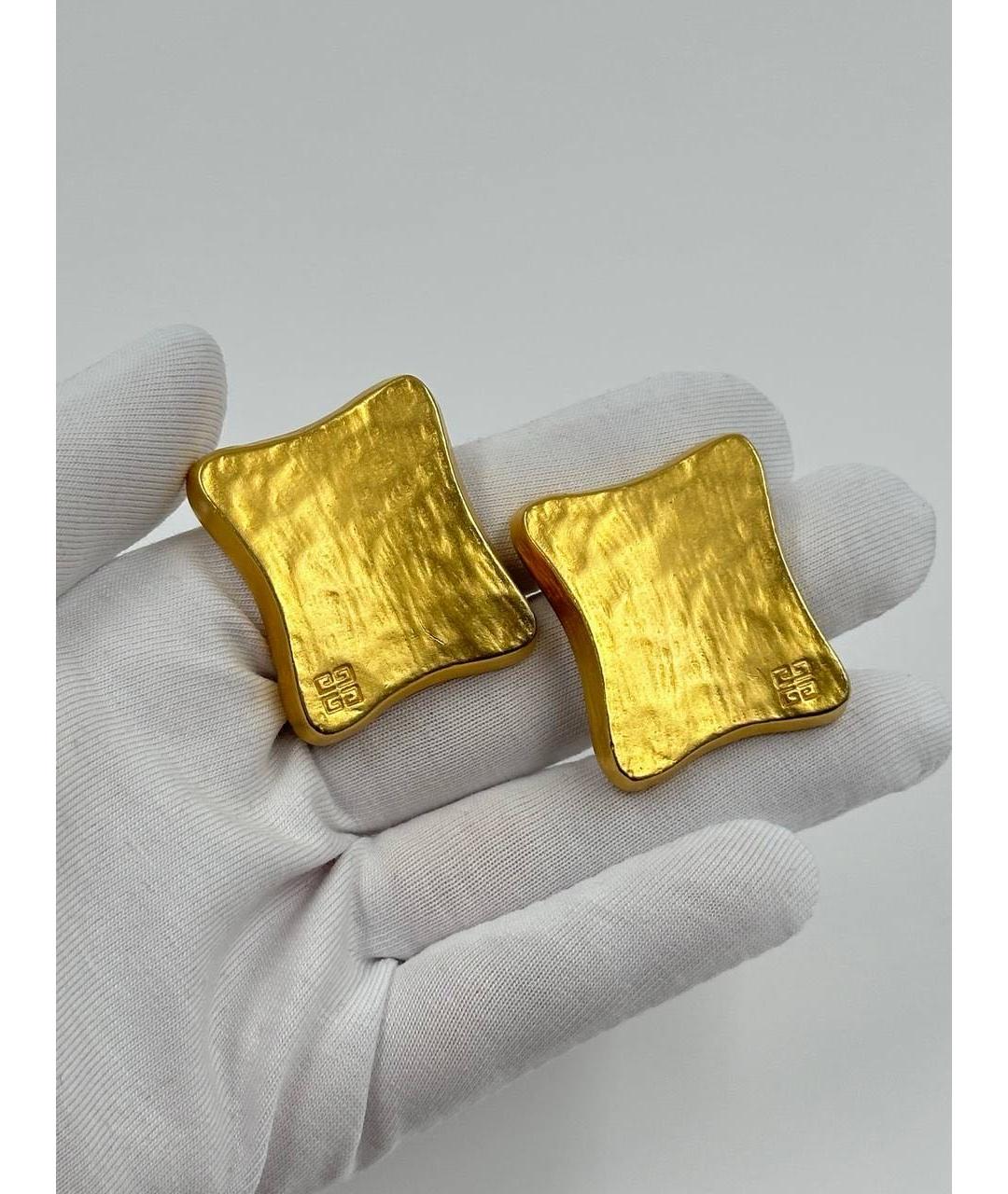GIVENCHY Золотые позолоченные клипсы, фото 4