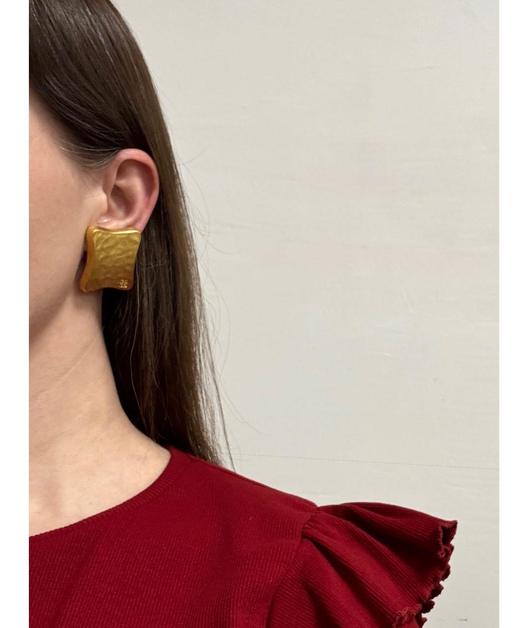 GIVENCHY Золотые позолоченные клипсы, фото 7