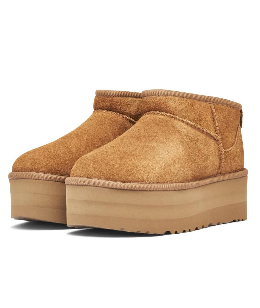 UGG AUSTRALIA Коричневые замшевые ботинки, фото 6