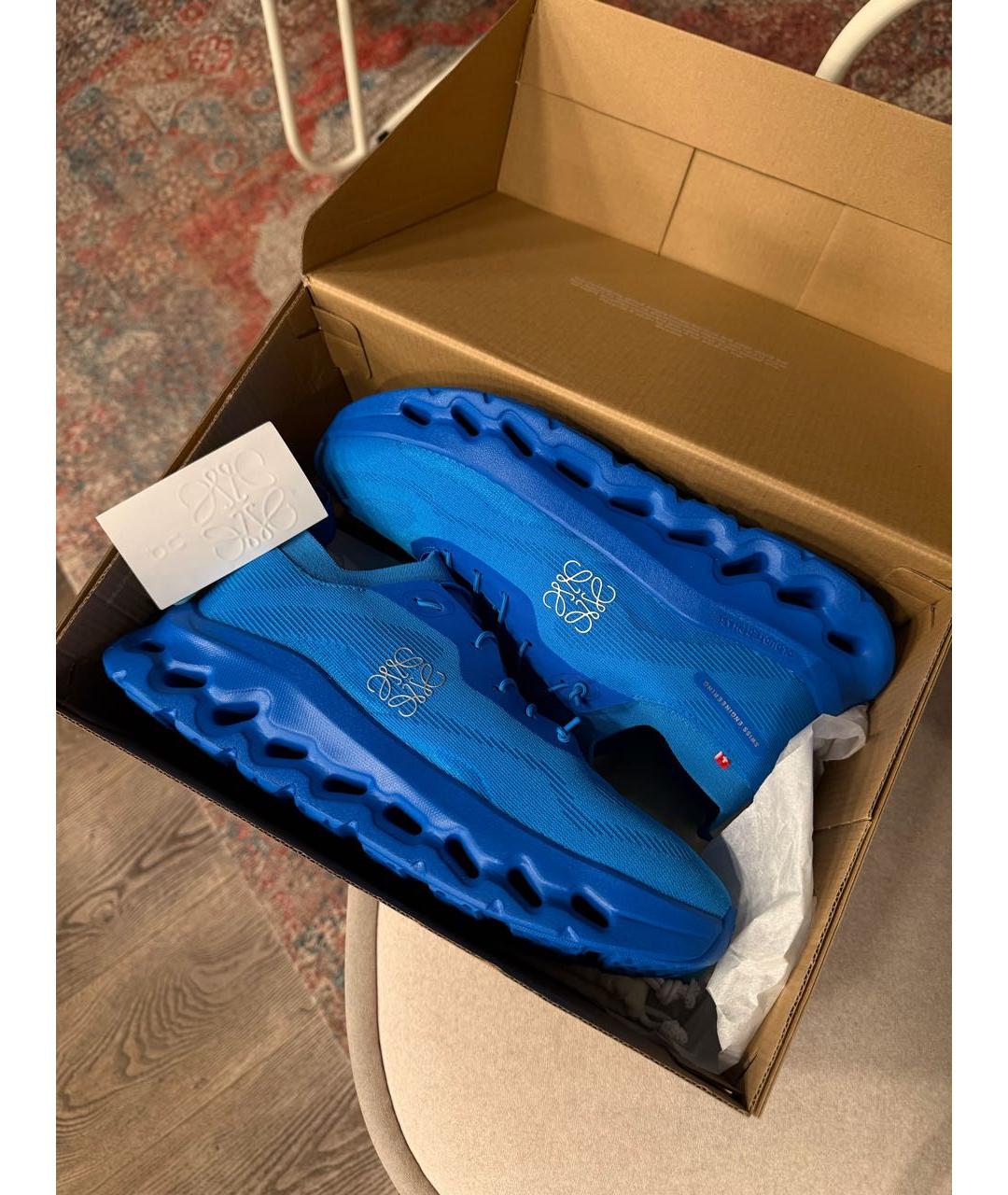 LOEWE Синие синтетические кроссовки, фото 6