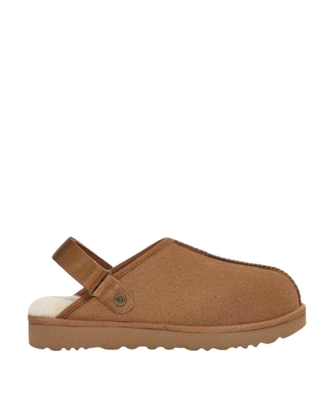 UGG AUSTRALIA Коричневые замшевые мюли, фото 1