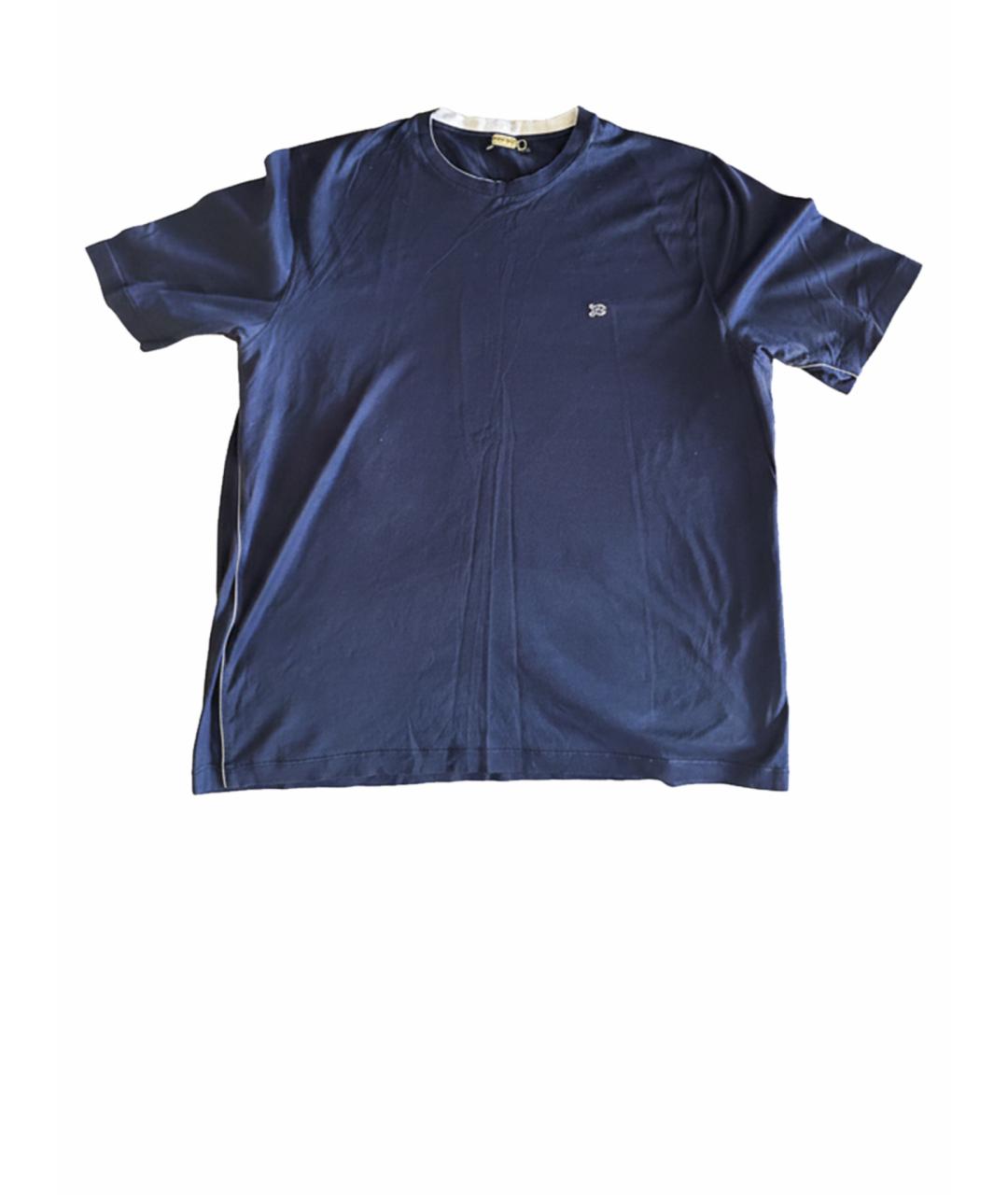 ZILLI Синяя хлопковая футболка, фото 1
