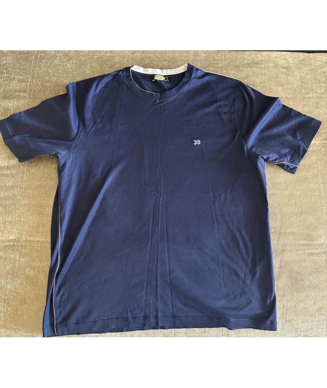 ZILLI Синяя хлопковая футболка, фото 5