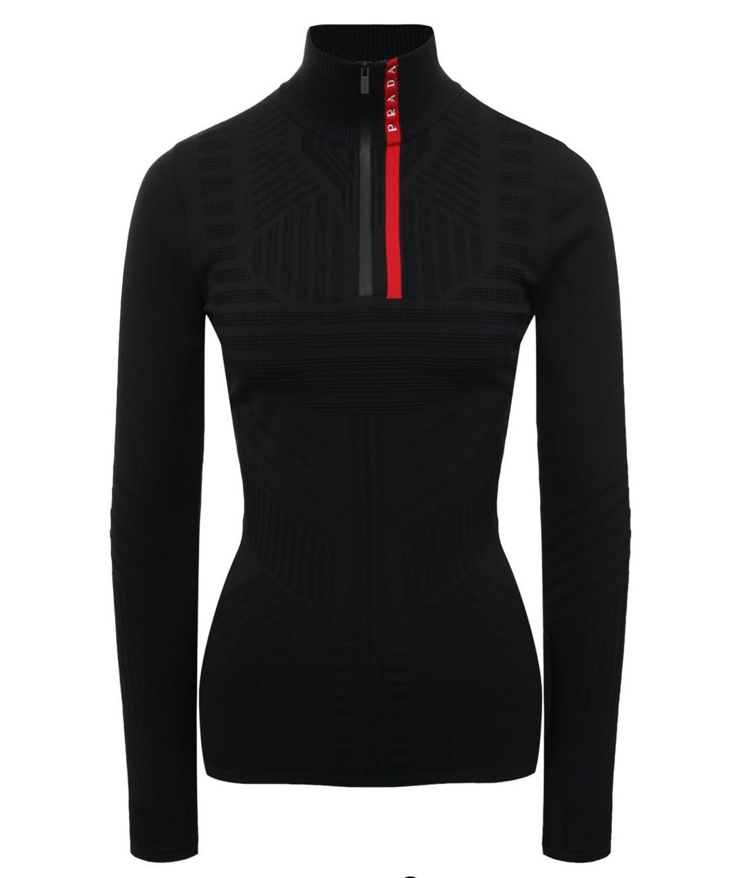 PRADA Черная полиамидовая водолазка, фото 1