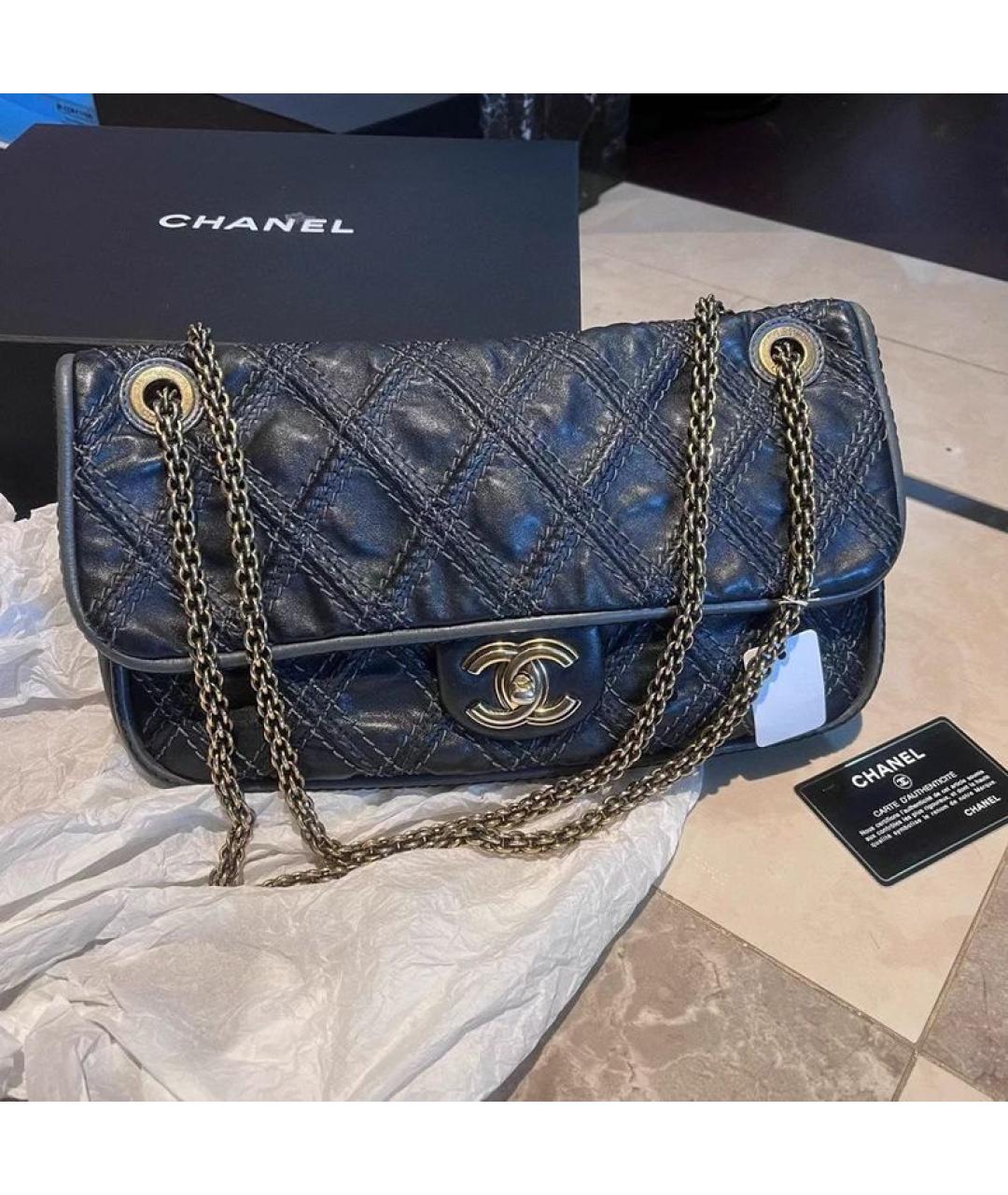 CHANEL Кожаная сумка через плечо, фото 7