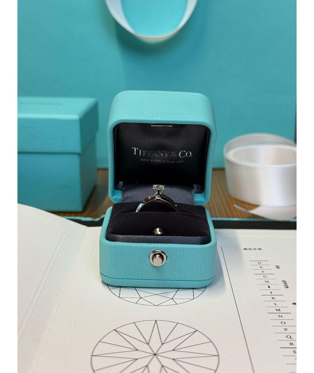 TIFFANY&CO Белое серебряное кольцо, фото 2