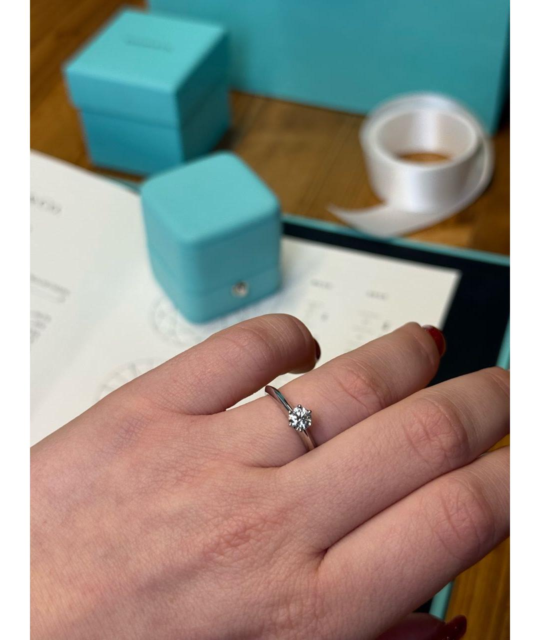 TIFFANY&CO Белое серебряное кольцо, фото 5