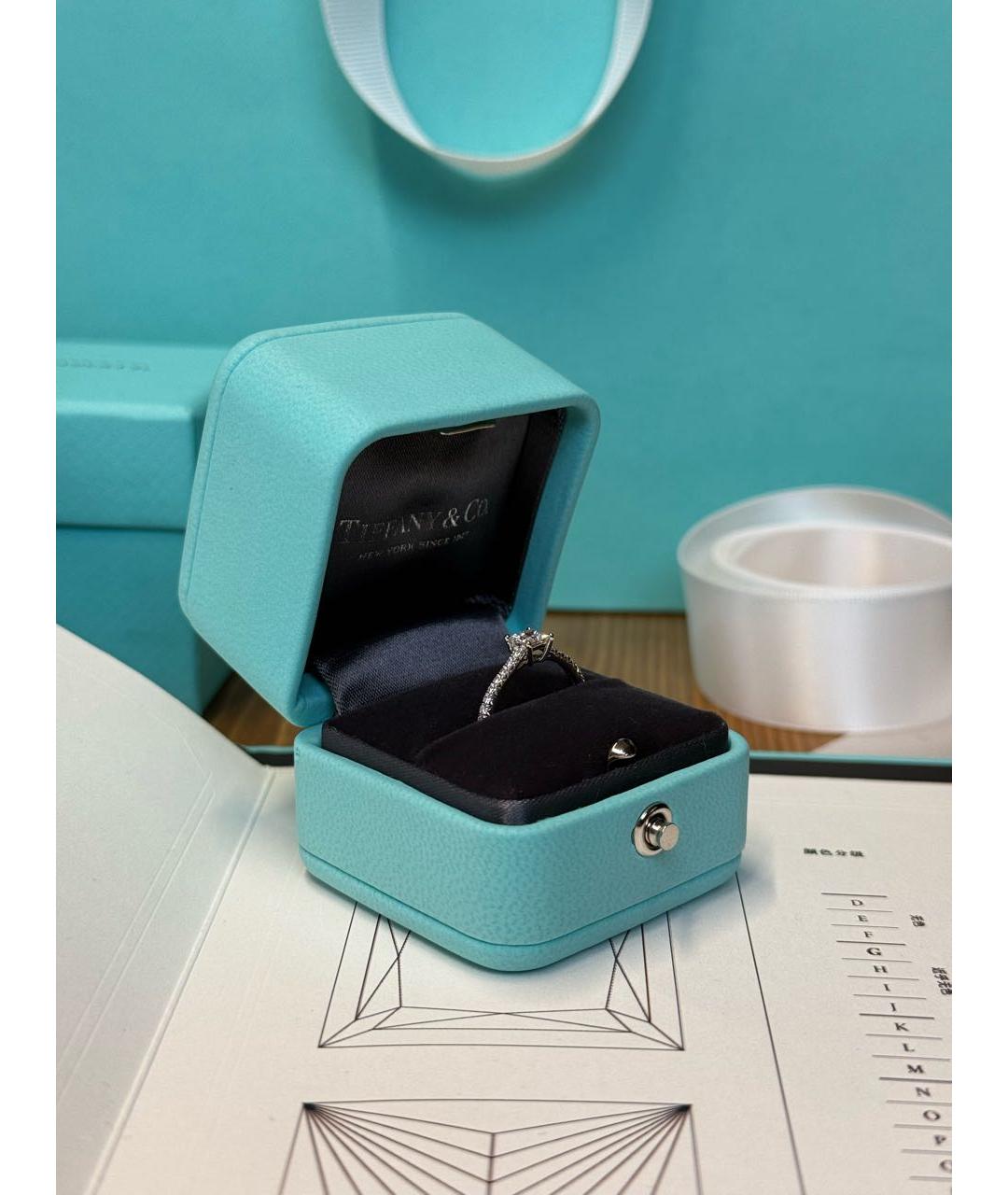 TIFFANY&CO Белое платиновое кольцо, фото 3