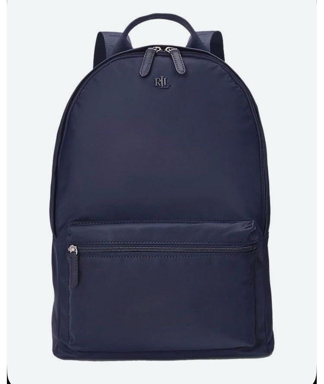 RALPH LAUREN Темно-синий тканевый рюкзак, фото 3