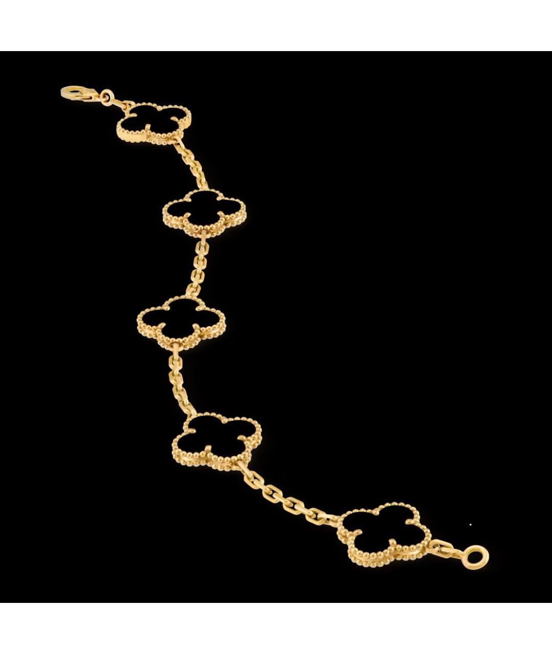 VAN CLEEF & ARPELS Черный браслет из желтого золота, фото 3