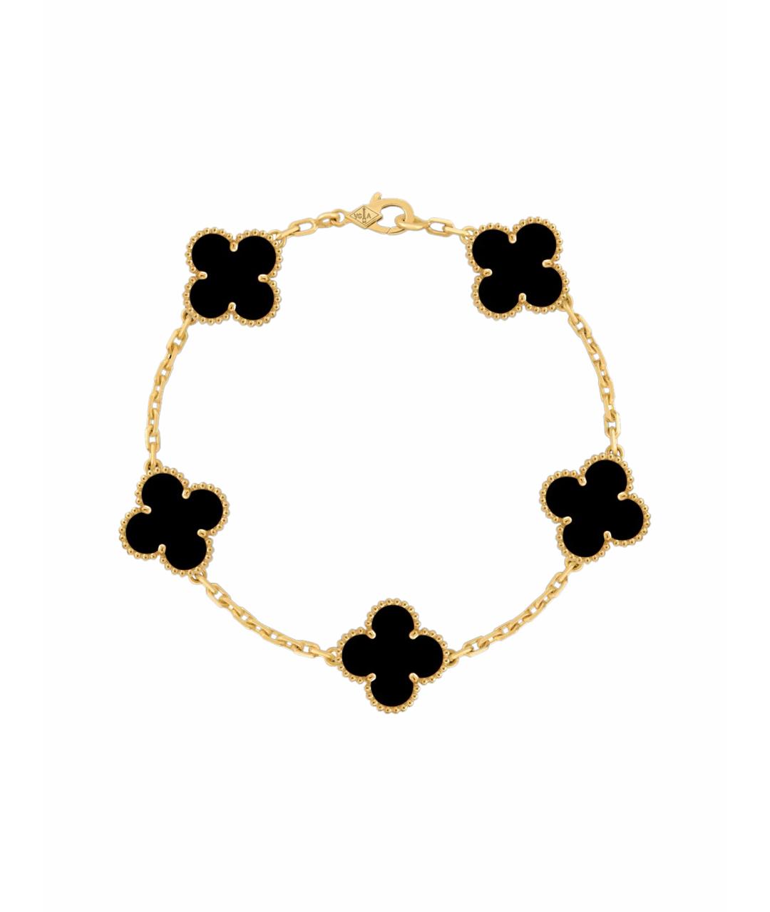 VAN CLEEF & ARPELS Черный браслет из желтого золота, фото 1