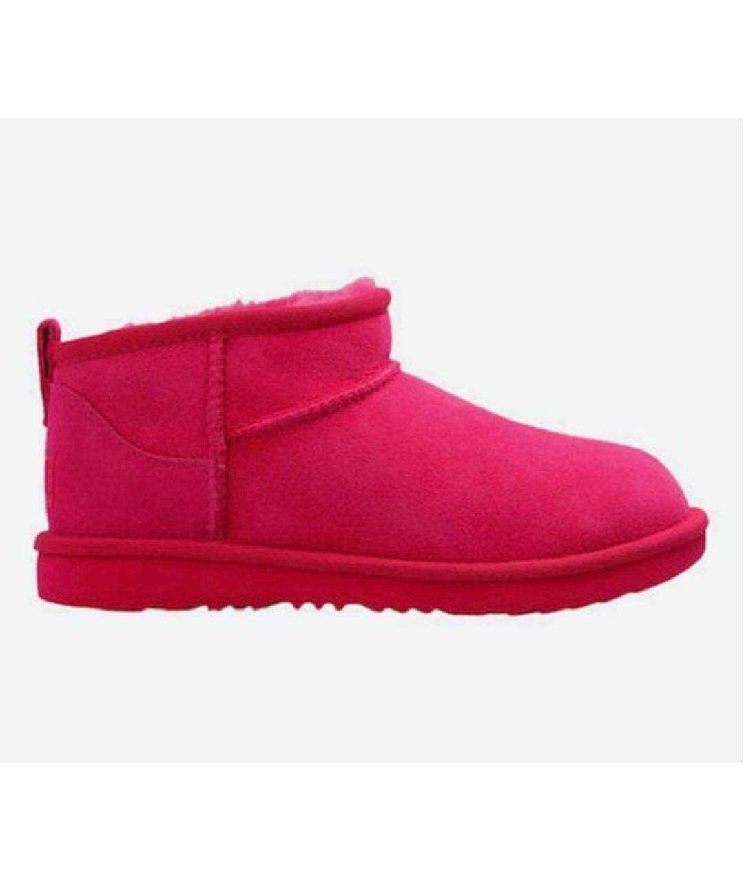 UGG AUSTRALIA Коралловые замшевые полусапоги, фото 3