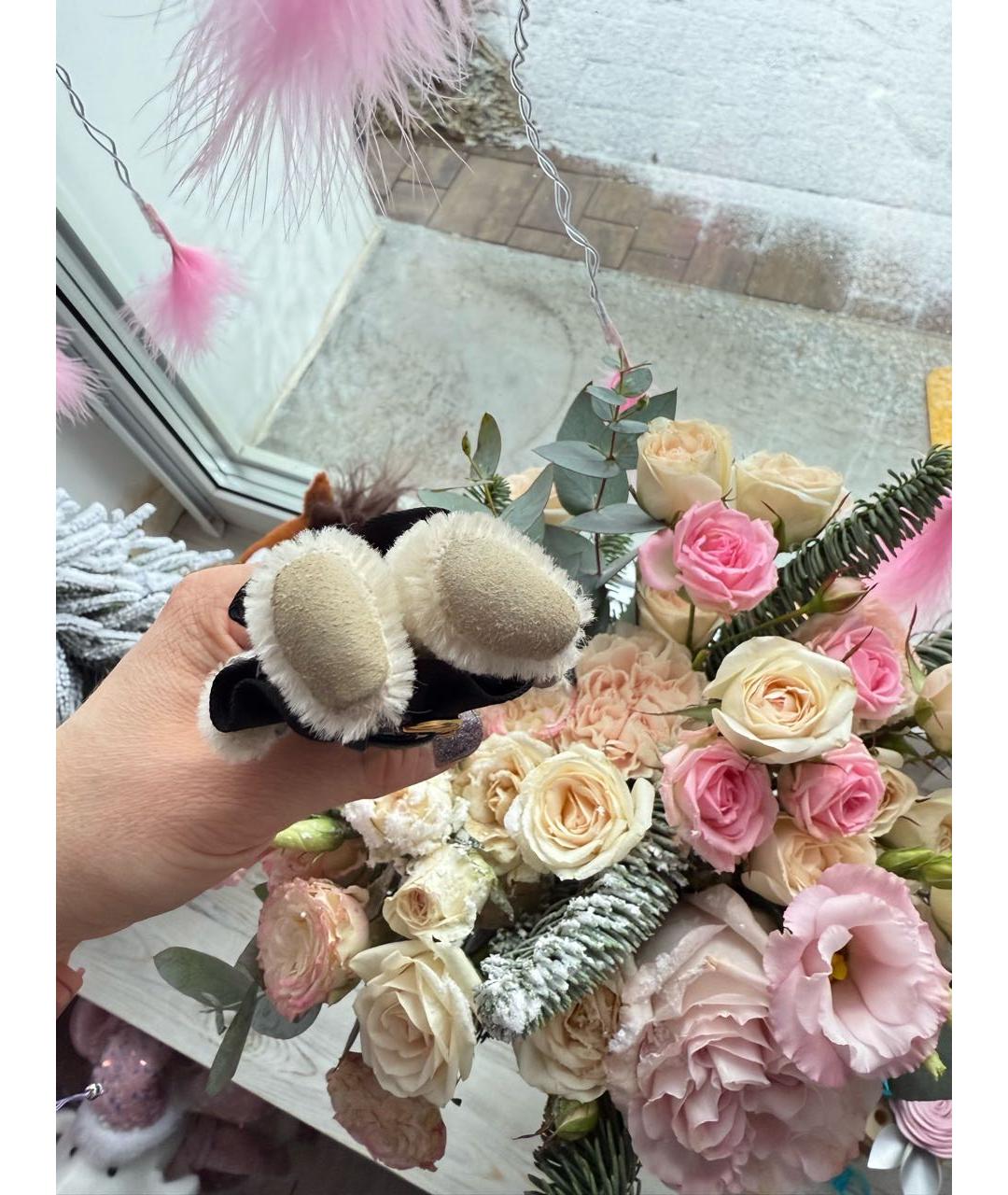 PRADA Серый брелок, фото 4