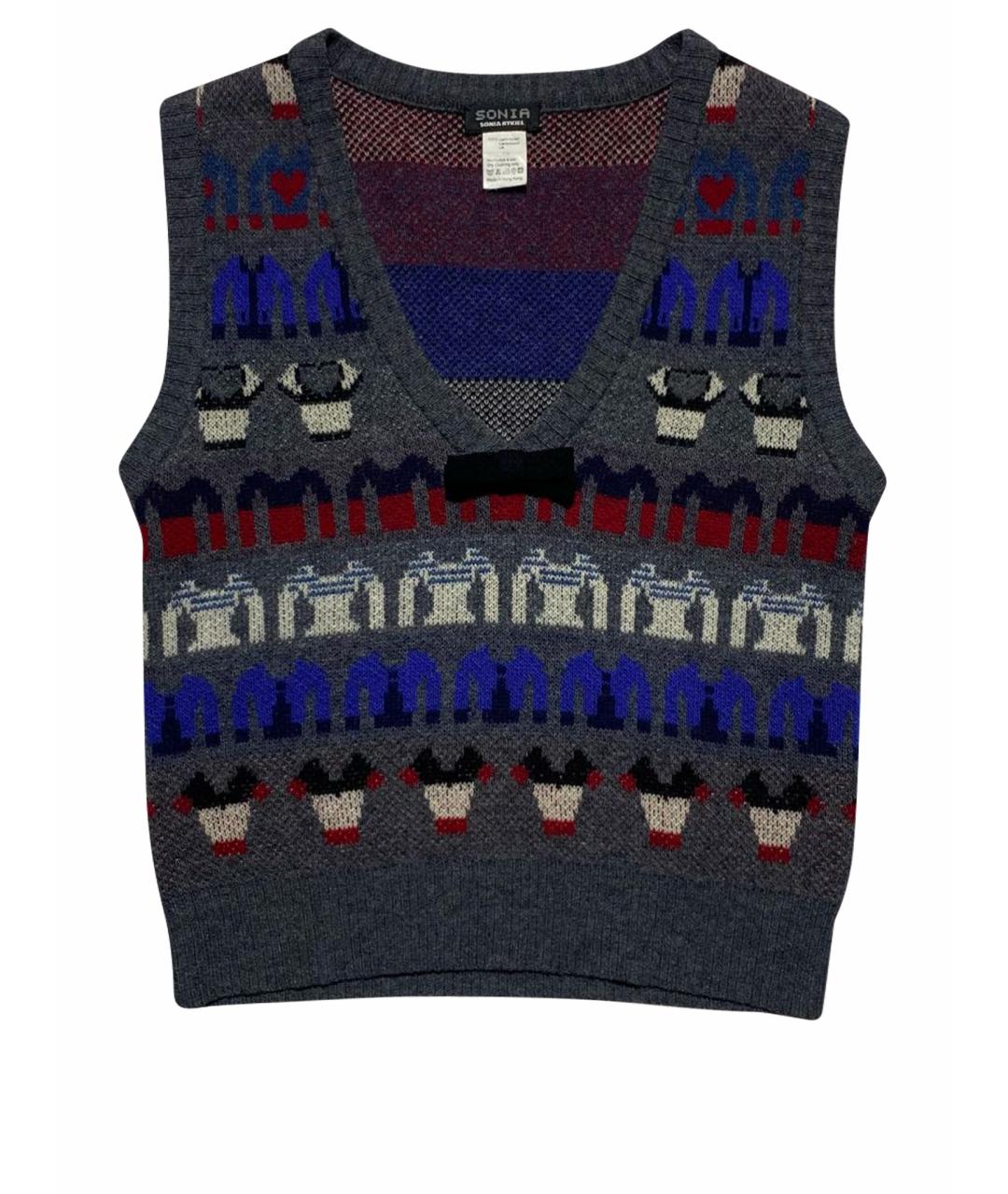 SONIA RYKIEL Мульти шерстяная жилетка, фото 1