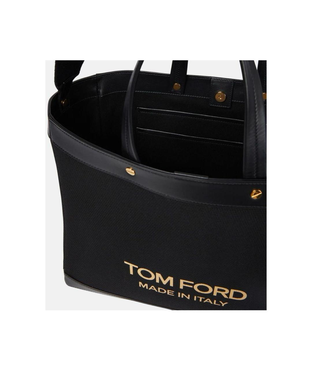 TOM FORD Черная кожаная сумка через плечо, фото 4