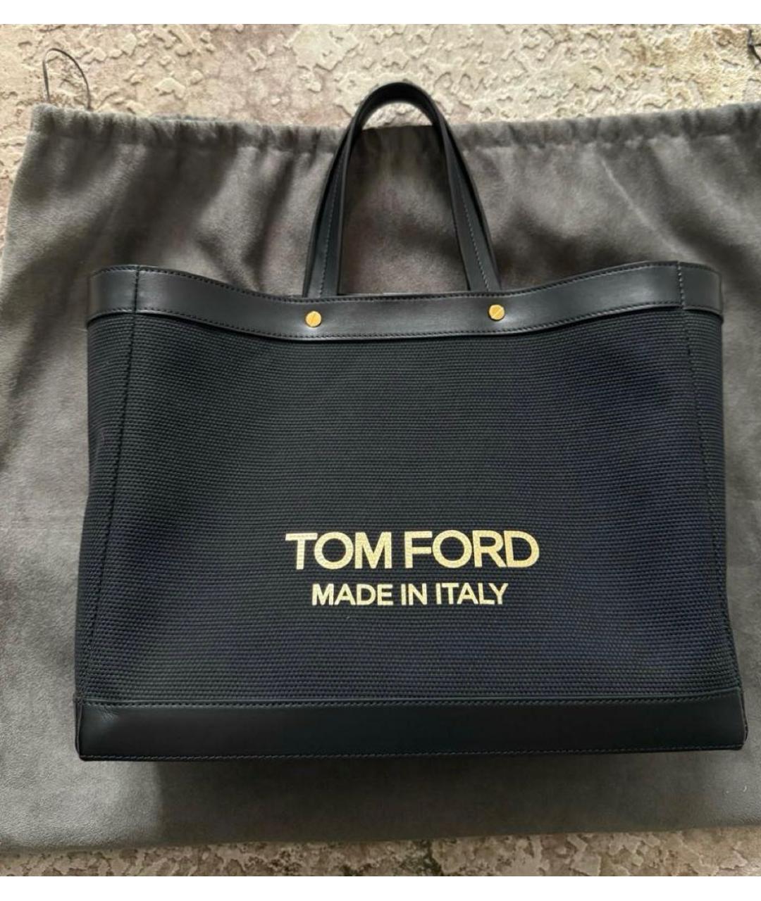 TOM FORD Черная кожаная сумка через плечо, фото 6