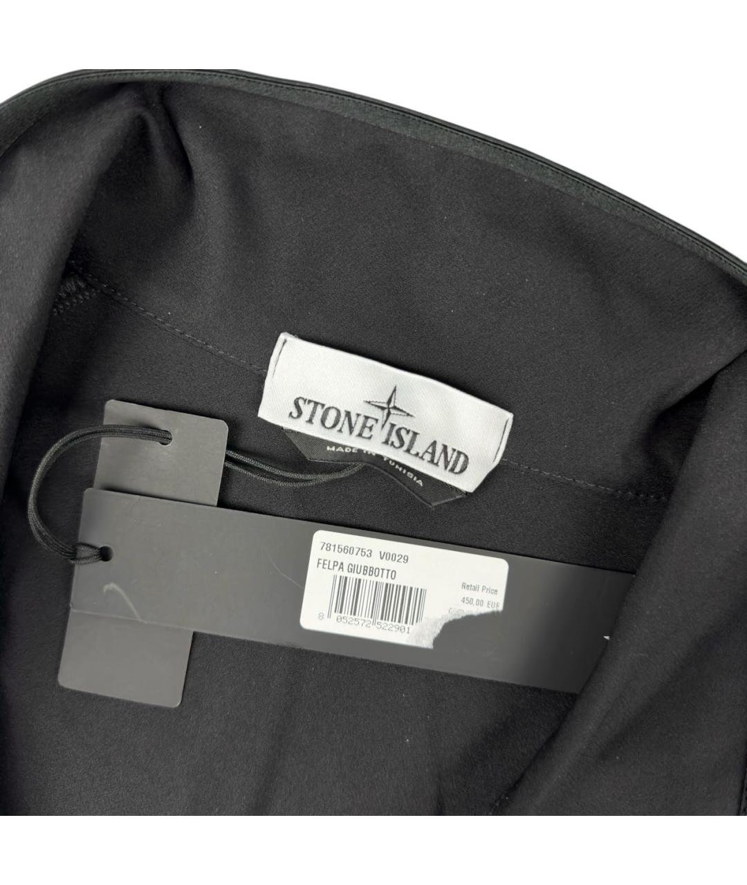 STONE ISLAND Черная полиамидовая куртка, фото 3