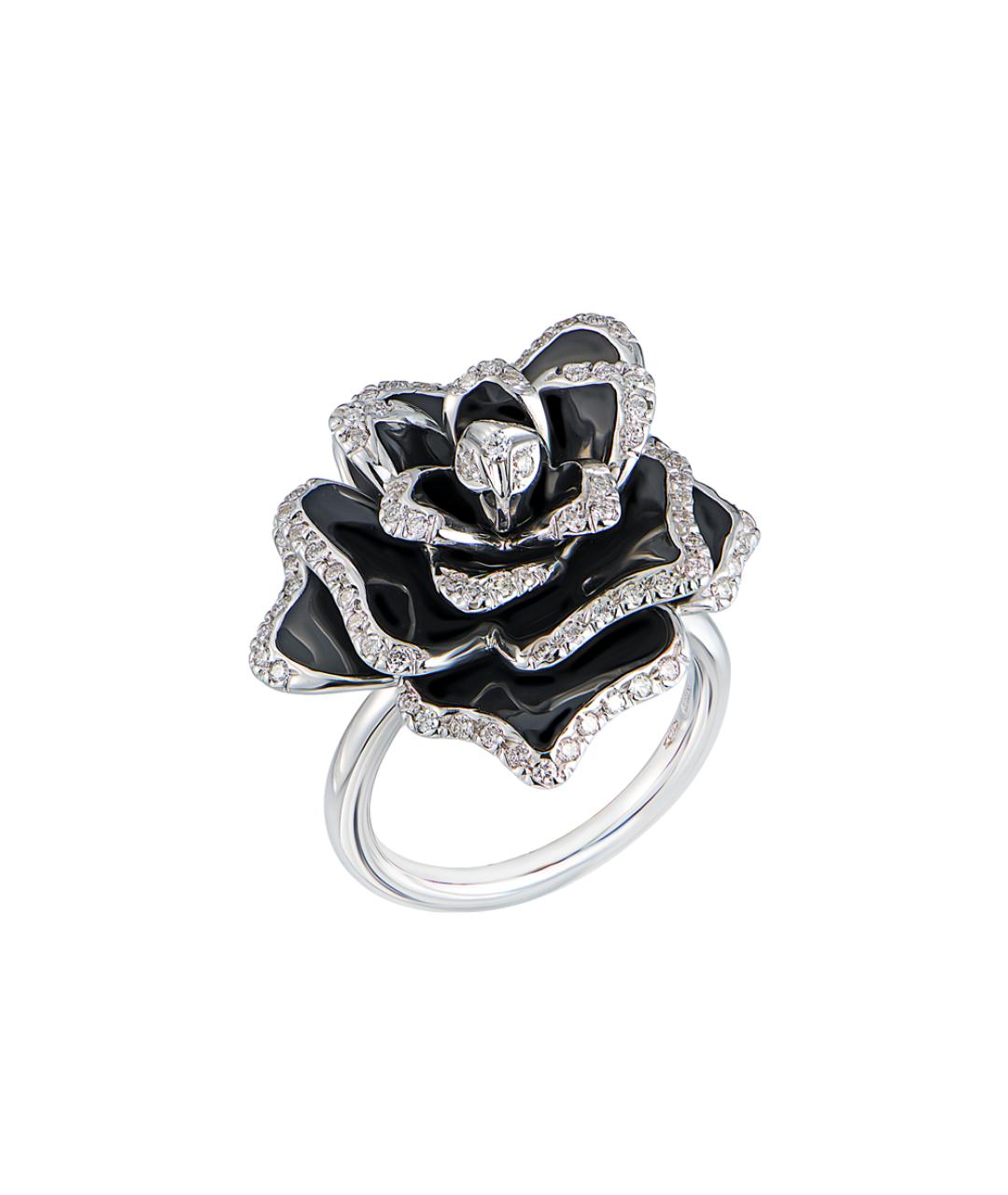 ROBERTO COIN Черное кольцо из белого золота, фото 1