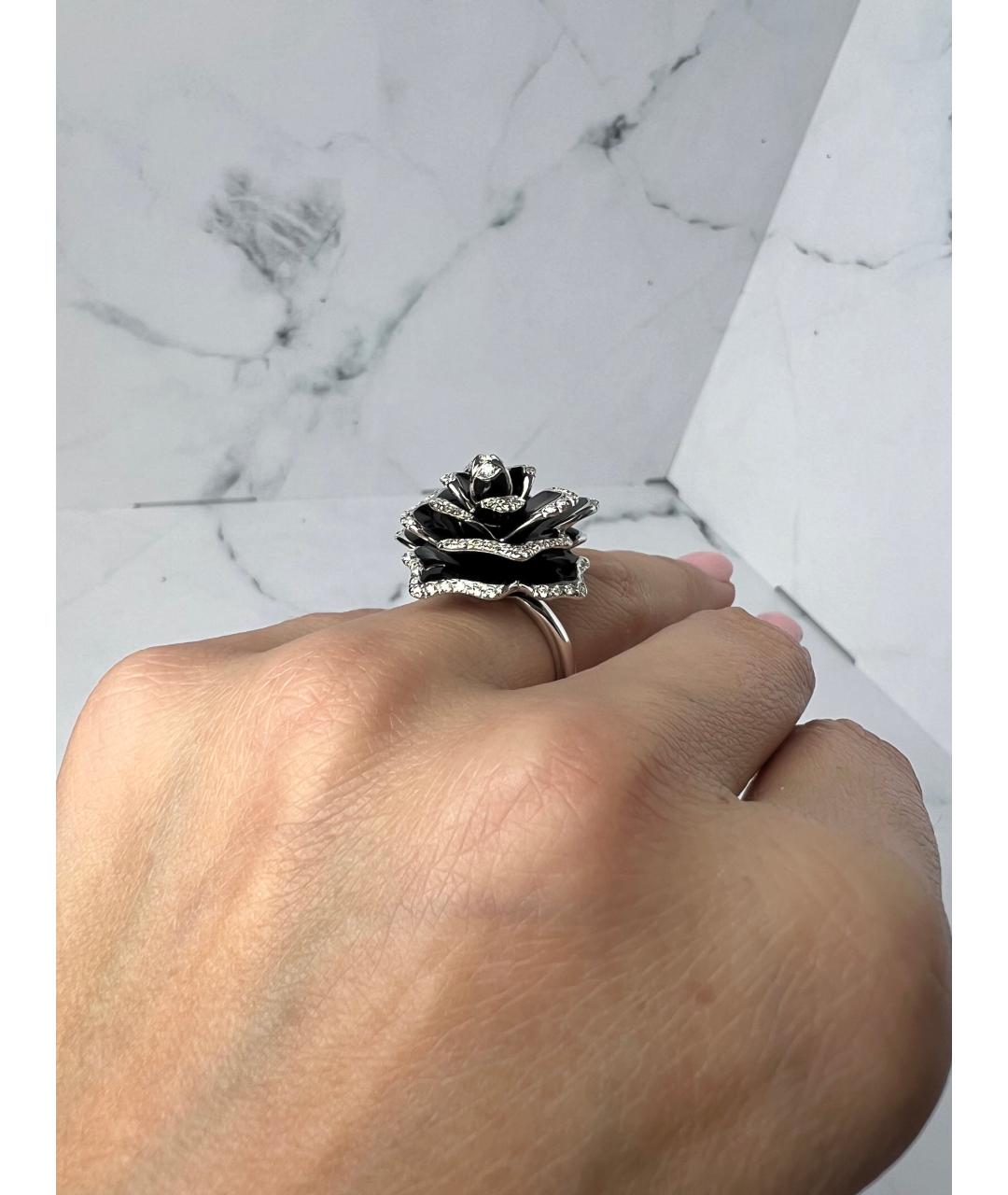 ROBERTO COIN Черное кольцо из белого золота, фото 6