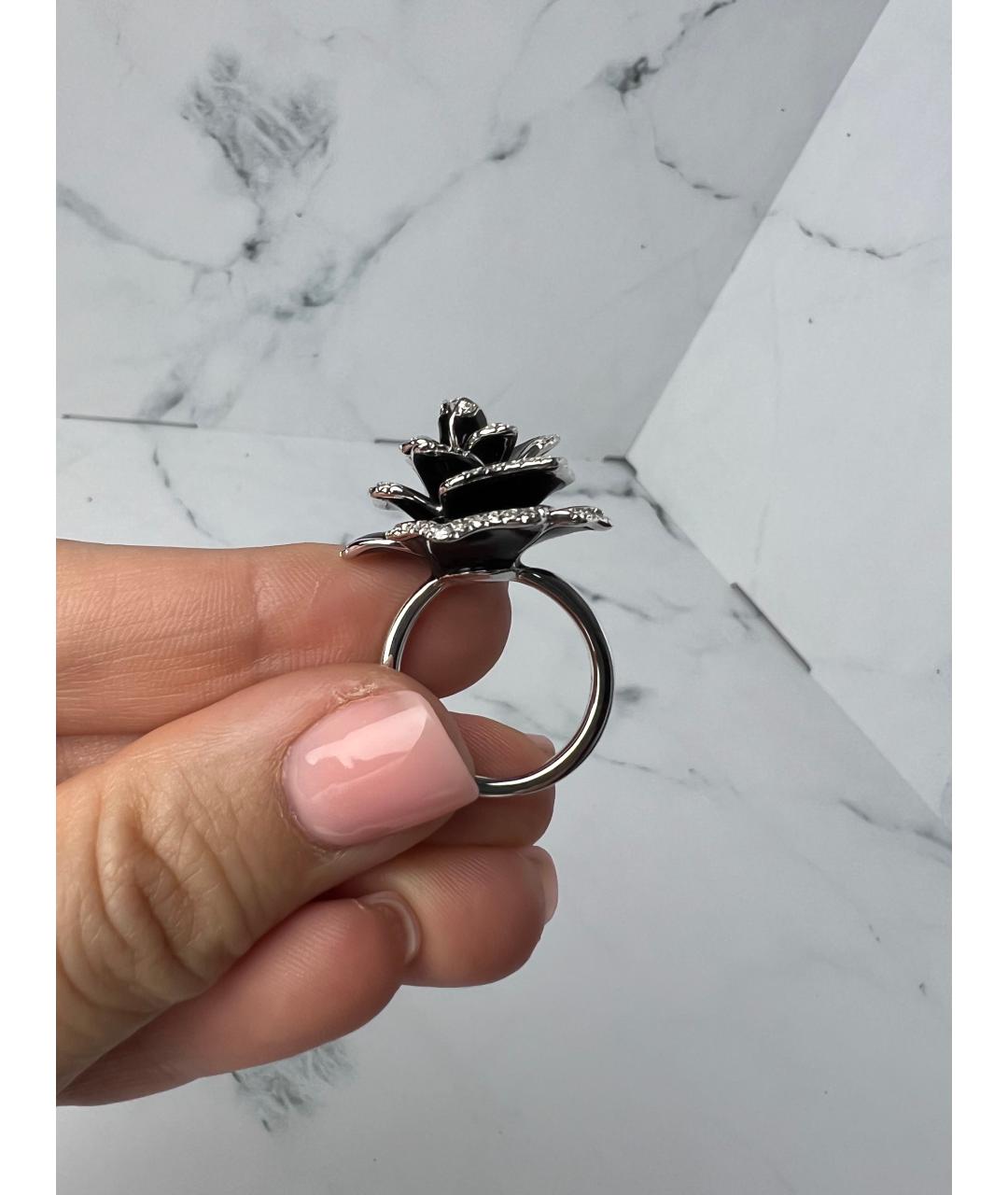 ROBERTO COIN Черное кольцо из белого золота, фото 2