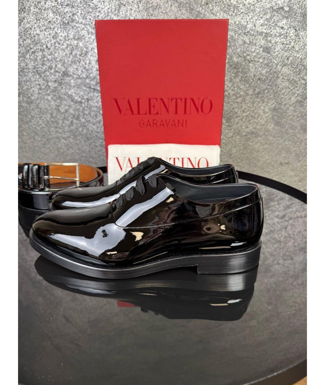 VALENTINO Черные туфли из лакированной кожи, фото 9