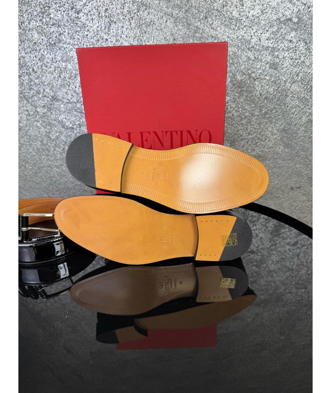 VALENTINO Черные туфли из лакированной кожи, фото 7