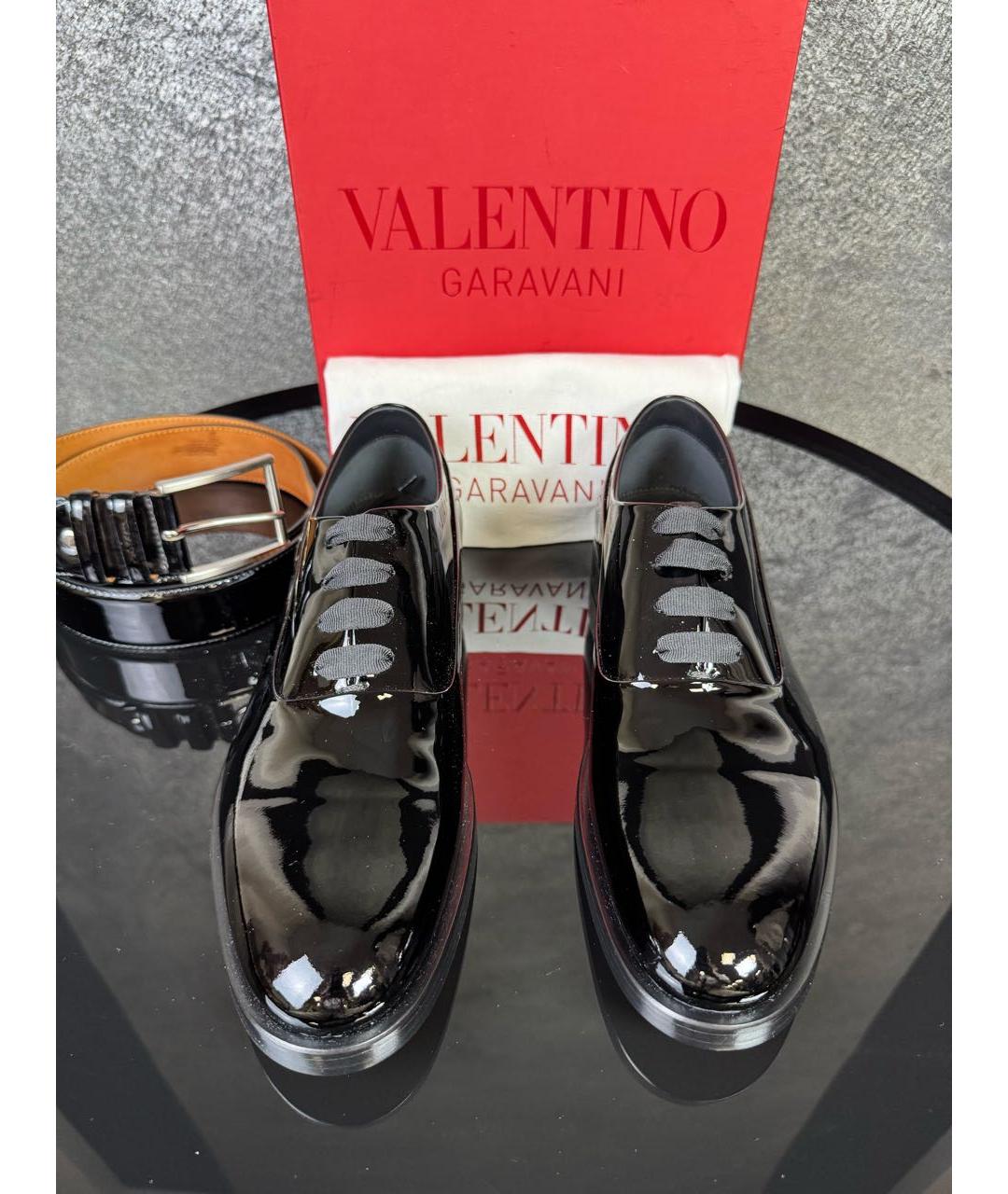 VALENTINO Черные туфли из лакированной кожи, фото 2