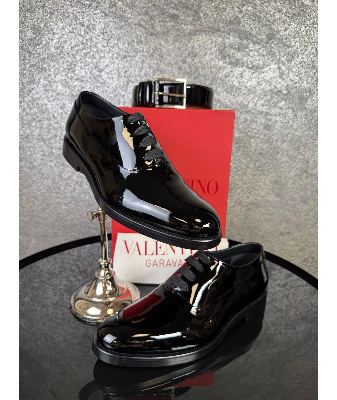 VALENTINO Черные туфли из лакированной кожи, фото 8