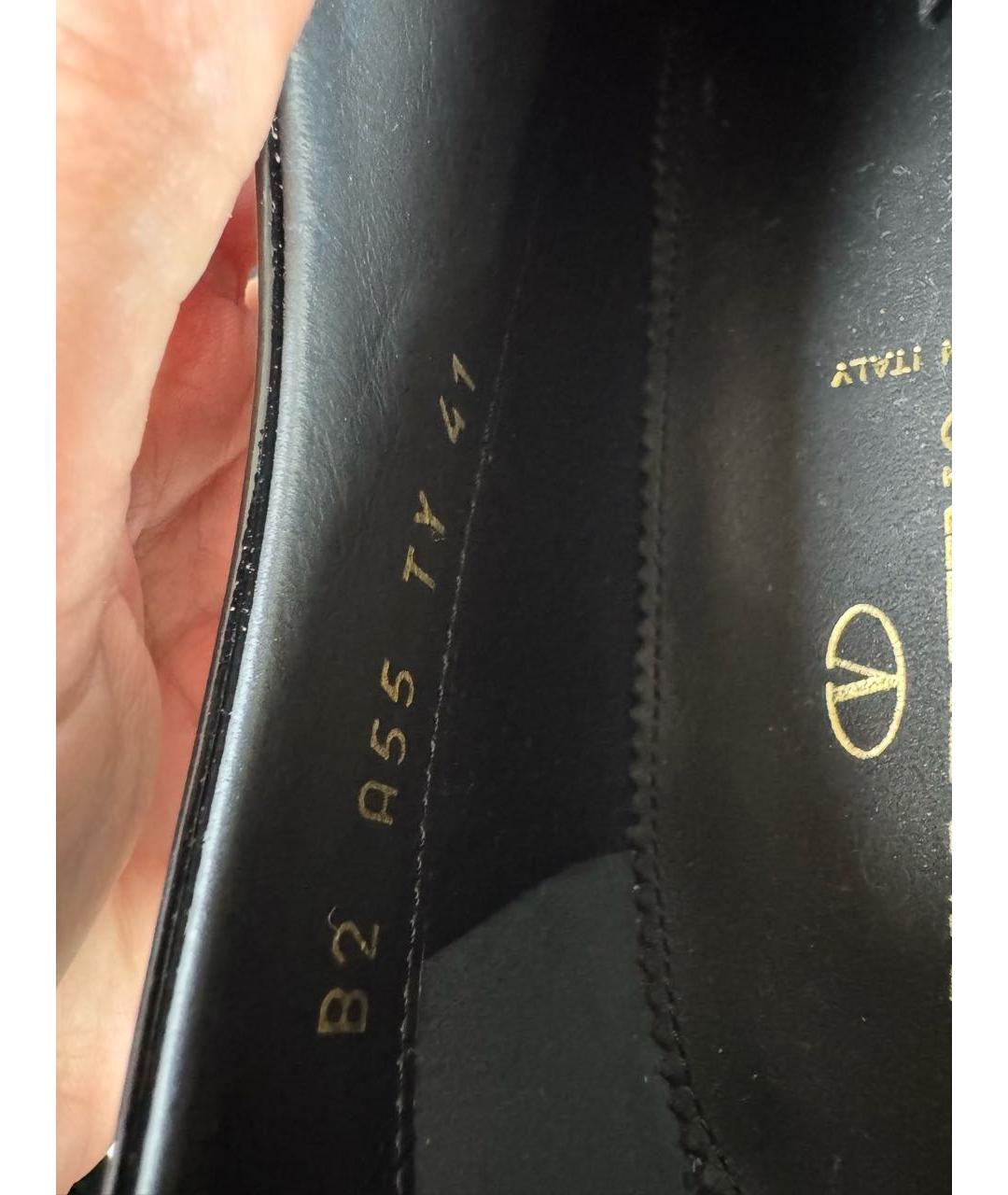 VALENTINO Черные туфли из лакированной кожи, фото 5