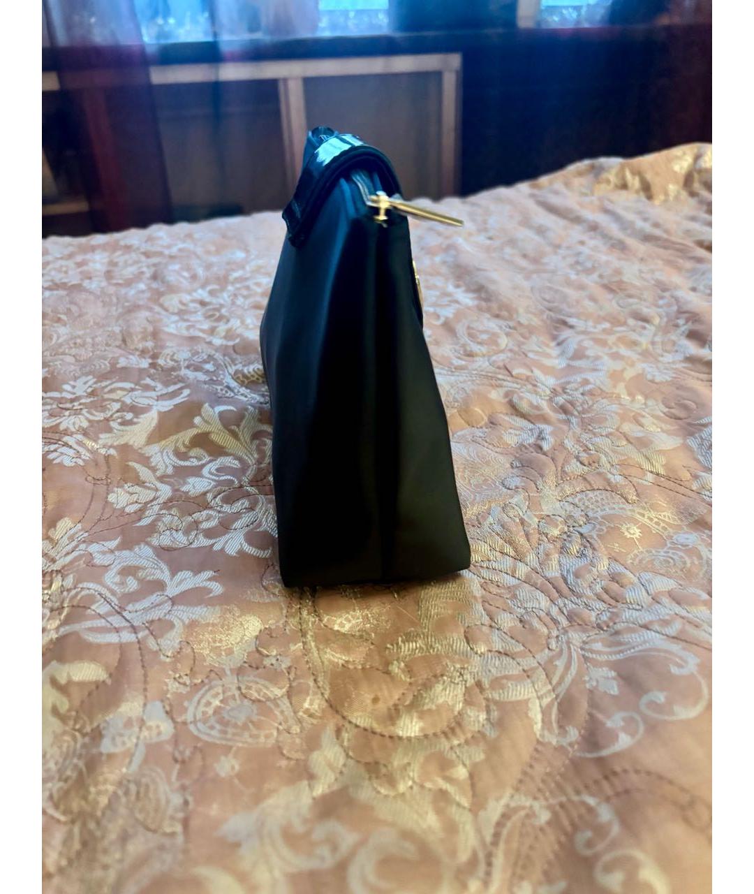 GIORGIO ARMANI Черная тканевая косметичка, фото 2