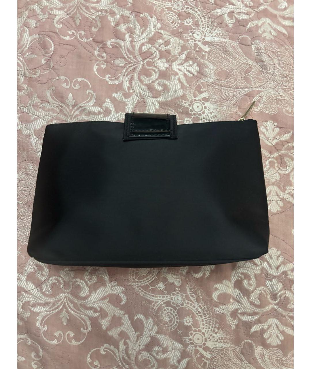 GIORGIO ARMANI Черная тканевая косметичка, фото 3